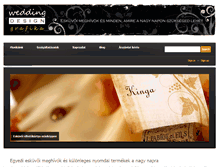 Tablet Screenshot of eskuvoimeghivok.weddingdesign.hu